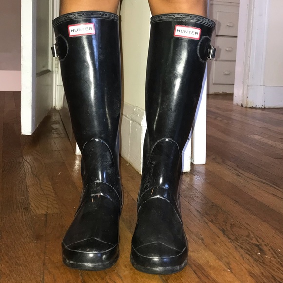 Authentic Hunter Rain boots. Lightly worn - Picture 5 of 6